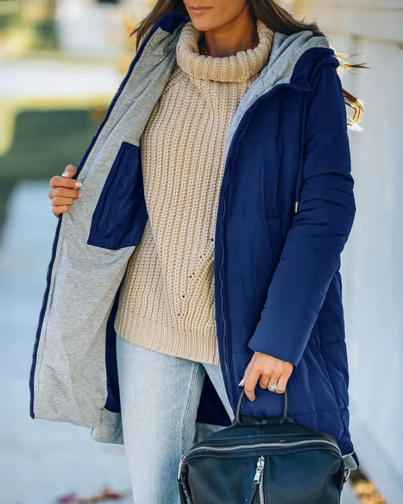 MEREVA - CASUAL HOODED PUFFER JACKET
