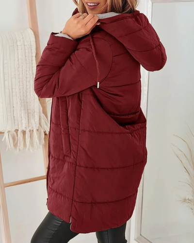 MEREVA - CASUAL HOODED PUFFER JACKET