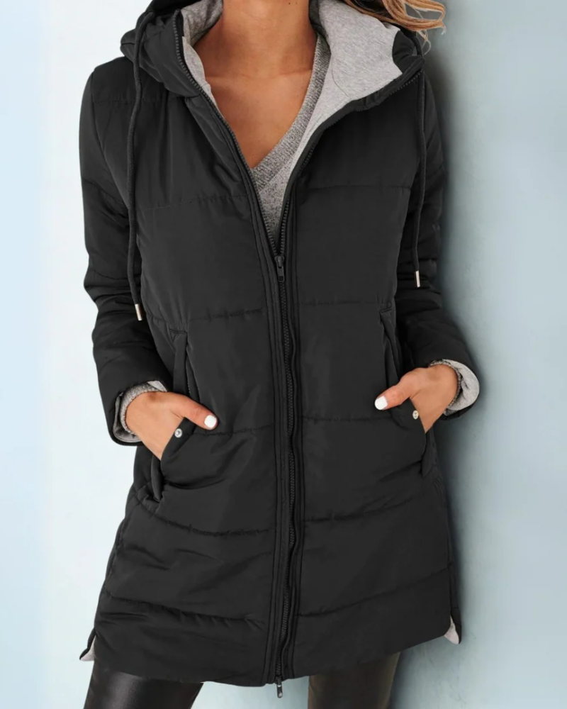 MEREVA - CASUAL HOODED PUFFER JACKET